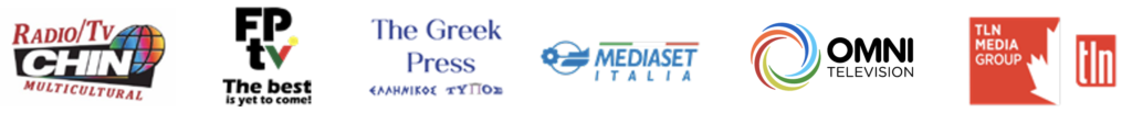 Community Builders Tribute 2024 Media Partners: CHIN Radio/TV International, FPTV, The Greek Press, Mediaset Italia, OMNI Television, TLN Media Group